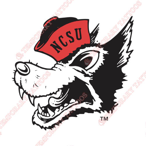 North Carolina State Wolfpack Customize Temporary Tattoos Stickers NO.5505